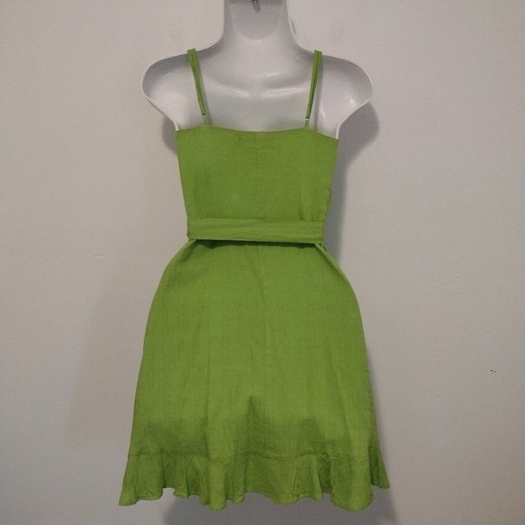 Lulu's - Sunny Day Style Ruffled Mini Wrap Dress - Picture 9 of 16